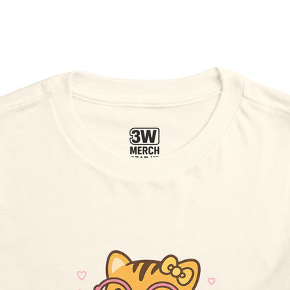 Cute Tiger Pride Toddler Tee, Kids' Short Sleeve Shirt, Animal Lover Gift, Back to School, Birthday Celebration