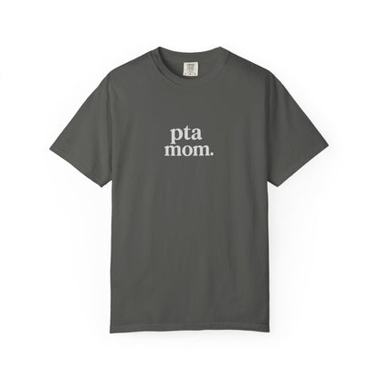 PTA Mom T-Shirt for Adult Relaxed Fit Tee, Casual Wear, Perfect Gift for Mother's Day, Back-to-School Events, School Spirit Wear