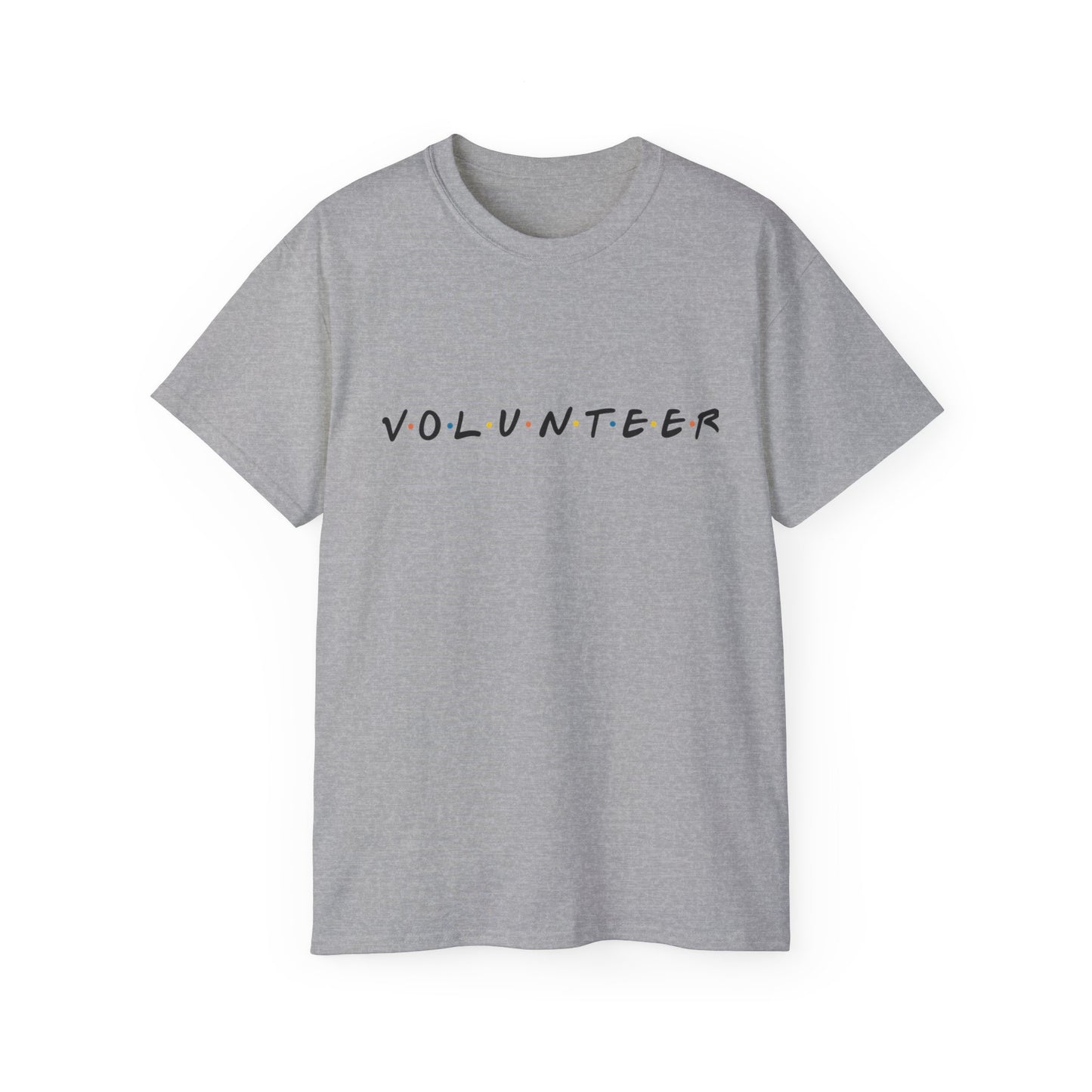 Adult Volunteer Unisex Tee, Casual Cotton Shirt, Fundraiser T-Shirt, Community Service Apparel, Gift for Volunteers, Everyday Wear