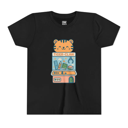 Cute Tiger-Claw Youth Tee - Fun Graphic T-Shirt for Kids, Playful Outfit, Birthday Gift, Animal Lover Shirt, Colorful Kids Apparel