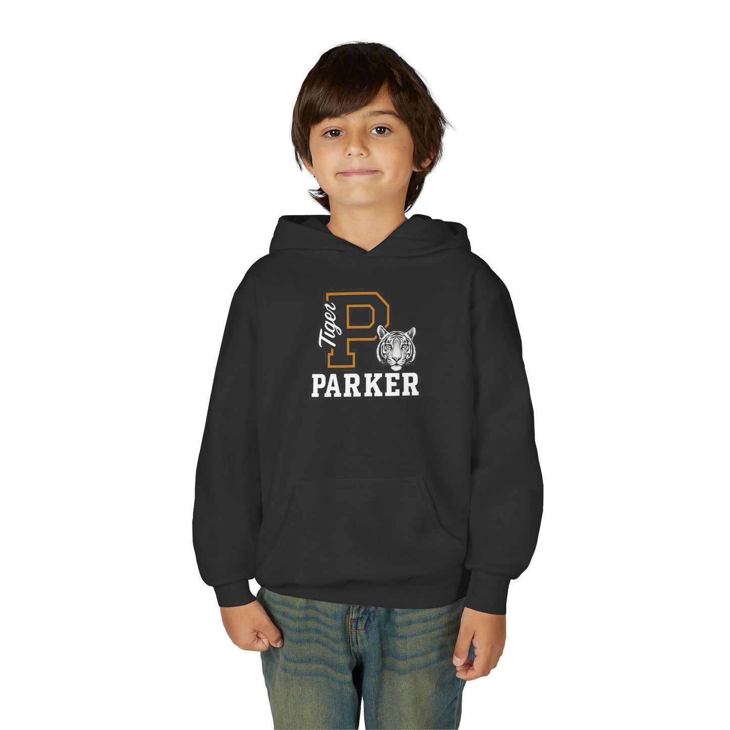 Personalized Youth Tiger Hoodie,Sweatshirt for Kids, Perfect Gift for Birthdays, Sports Events, and Back-to-School