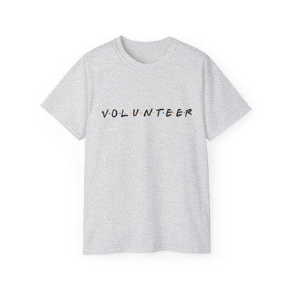 Adult Volunteer Unisex Tee, Casual Cotton Shirt, Fundraiser T-Shirt, Community Service Apparel, Gift for Volunteers, Everyday Wear