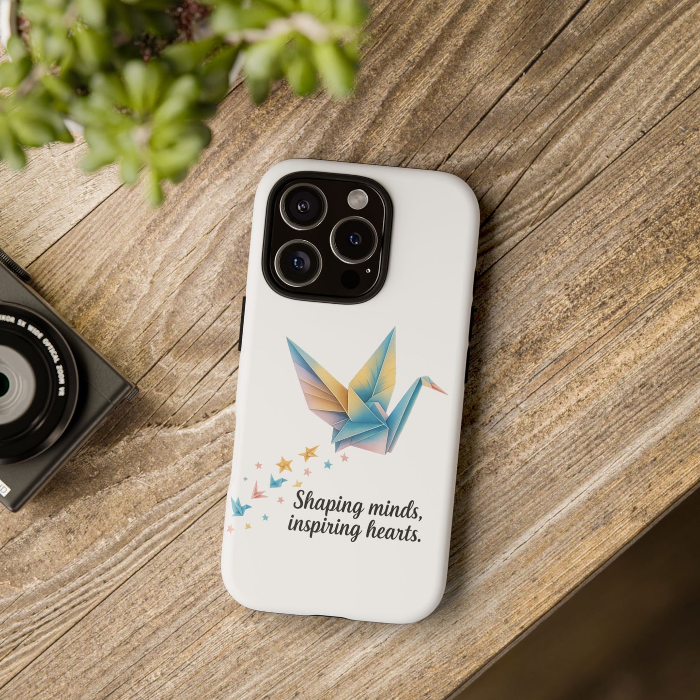 Phone Case: Inspirational Origami Crane Design, Unique Cell Cover, Motivational Gift, Custom Phone Protector, Perfect for Students & [...]