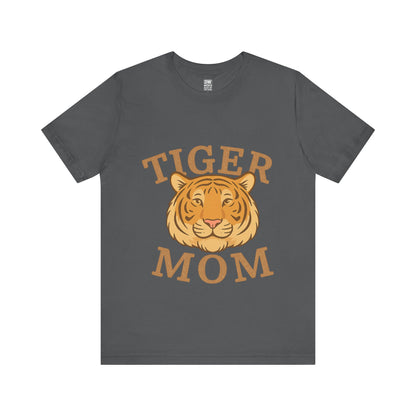 Tiger Mom Short Sleeve Tee, Unisex T-Shirt for Moms, Gift for Mother's Day, Casual Wear, Trendy Animal Tee