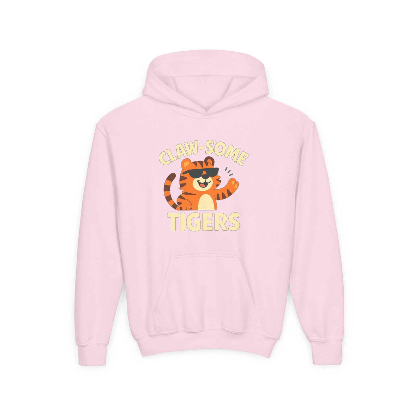 Claw-some Tigers Youth Hoodie, Fun Children's Sweatshirt, Cute Tiger Sweatshirt, Animal Lovers Gift, Perfect for Kids' Parties