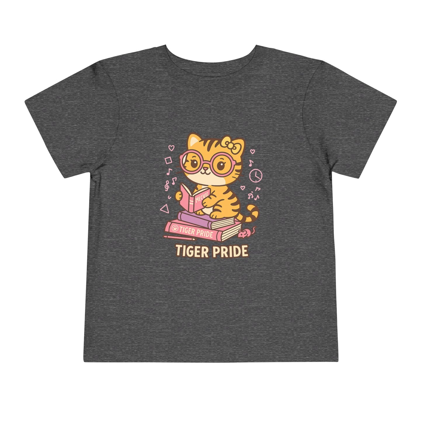 Cute Tiger Pride Toddler Tee, Kids' Short Sleeve Shirt, Animal Lover Gift, Back to School, Birthday Celebration
