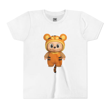 Cute Tiger-Inspired Youth Tee, Kids Animal T-Shirt, Fun Playwear, Gift for Birthdays, Woodland Adventure