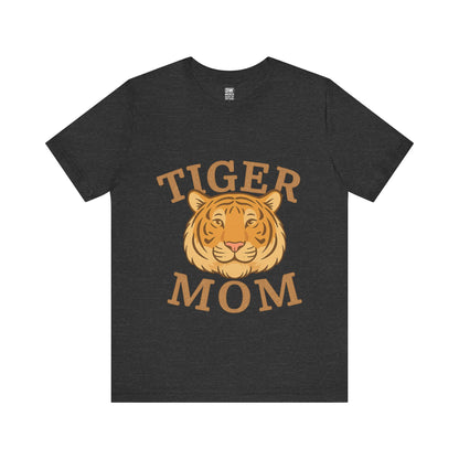 Tiger Mom Short Sleeve Tee, Unisex T-Shirt for Moms, Gift for Mother's Day, Casual Wear, Trendy Animal Tee