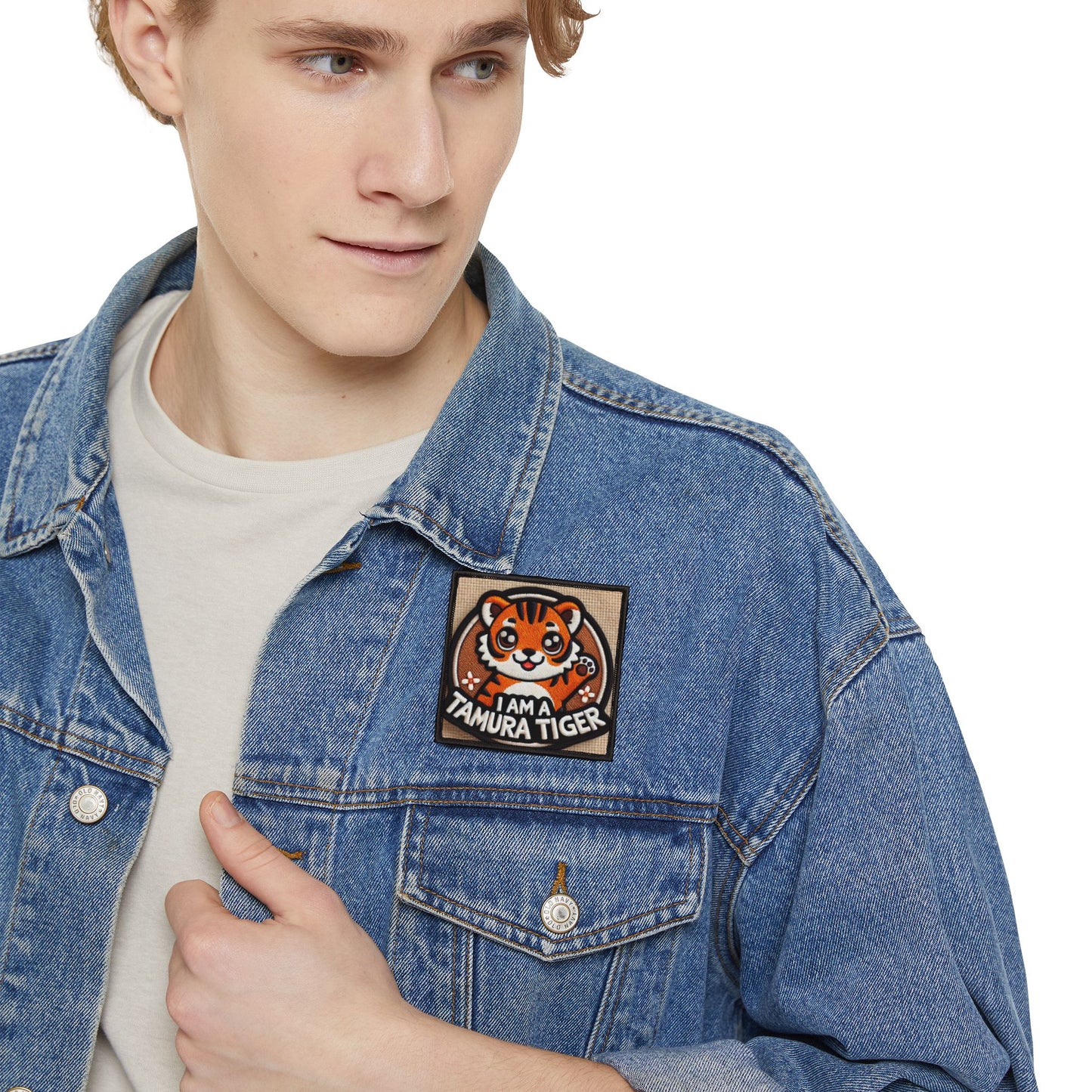 Cute Tiger Iron-On Patches, Fun Embroidered Patch for Jackets, DIY Crafts, Kids Gift, Tiger Patch, Fashion Accessories
