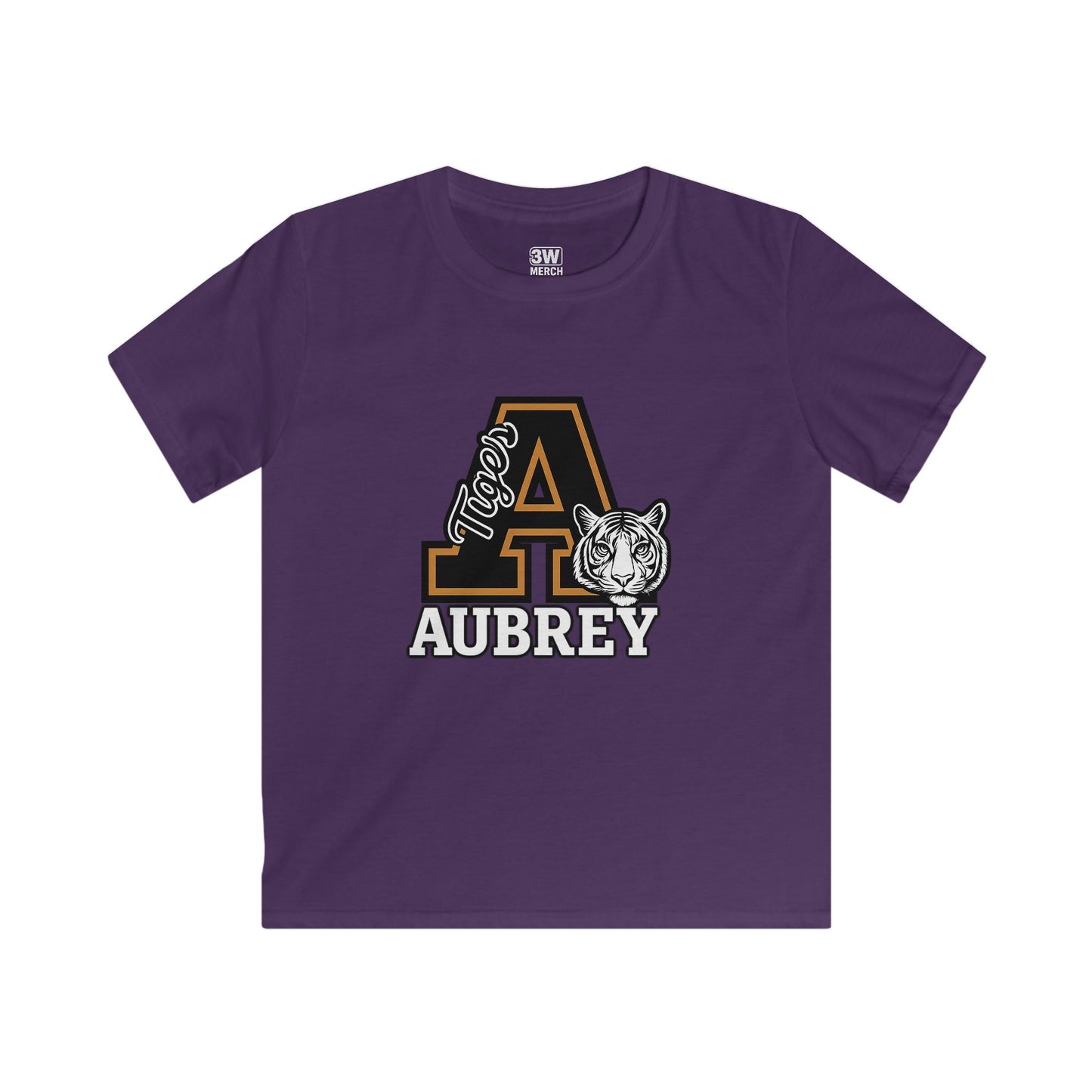 Kids Tee - Personalized Custom Tigers School Mascot Spirit Soft Style Tee for Back to School