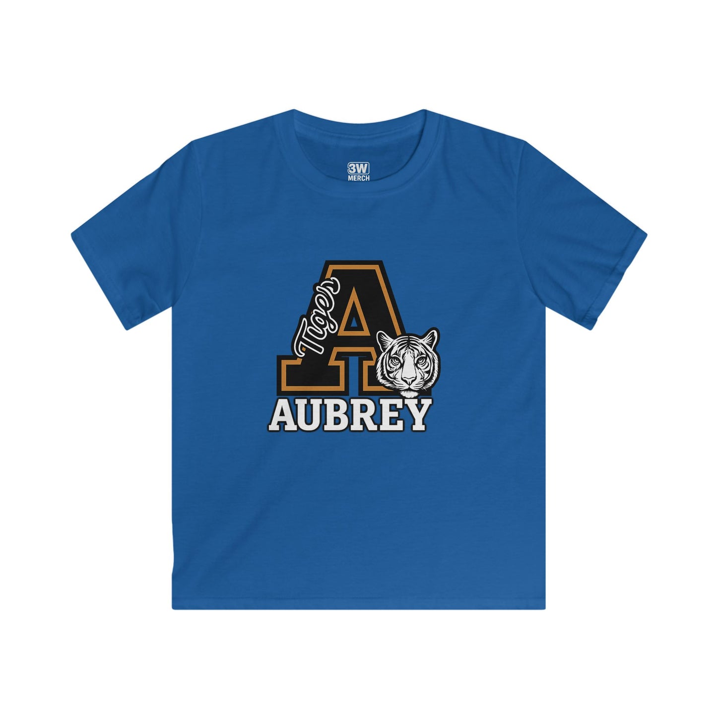 Kids Tee - Personalized Custom Tigers School Mascot Spirit Soft Style Tee for Back to School