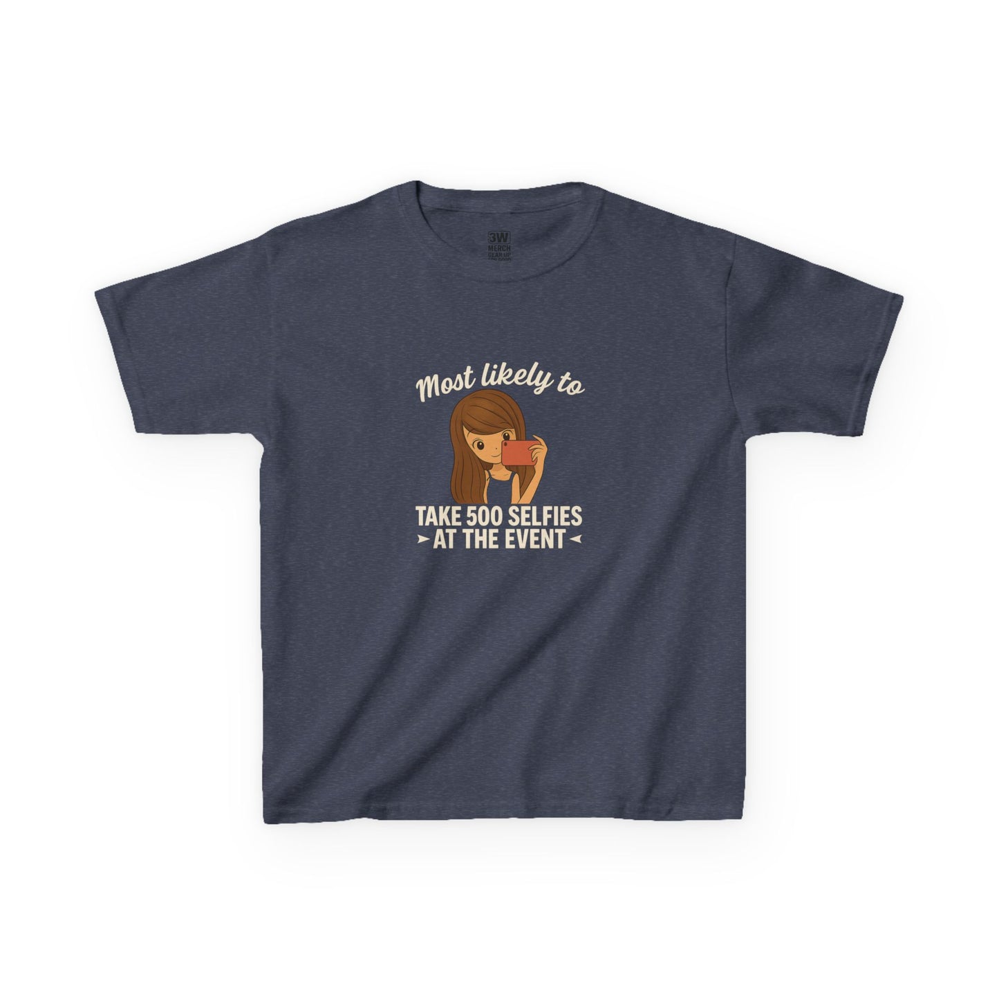 Kids Tee - Selfie Motivational Trendy Fun Design for Kids