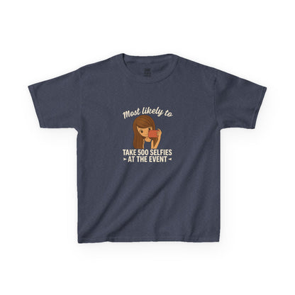Kids Tee - Selfie Motivational Trendy Fun Design for Kids