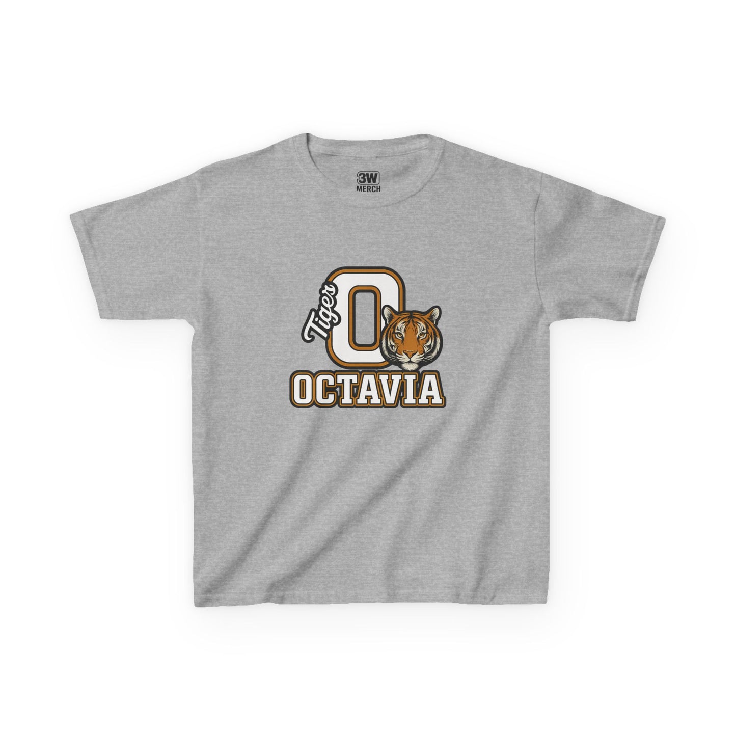 Personalized Tiger Mascot T-Shirt – Custom Name Varsity Style School Spirit Tee, Sports Team Pride Shirt, Gift for Kids & Adults