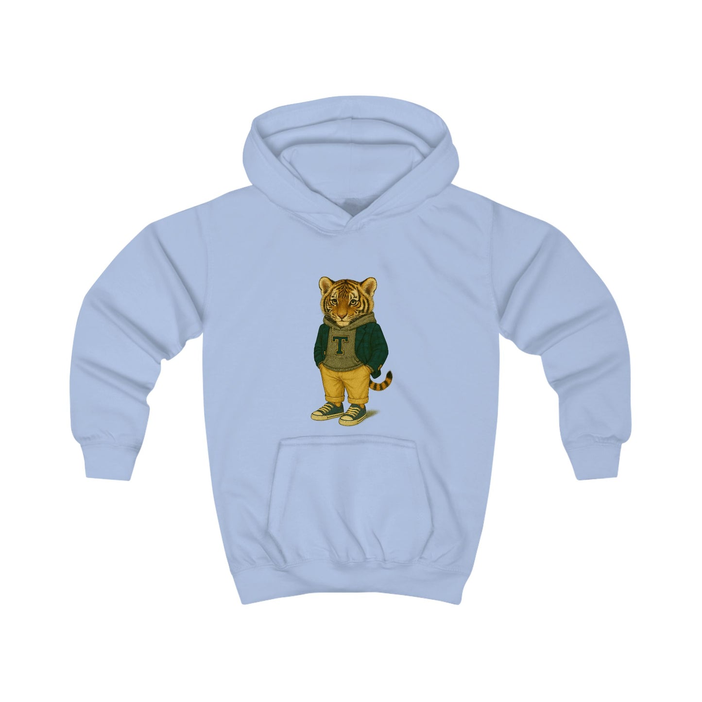 Kids Hoodie - Playful Graphic Cozy Warmth for Boys and Girls, Tiger Hoodie