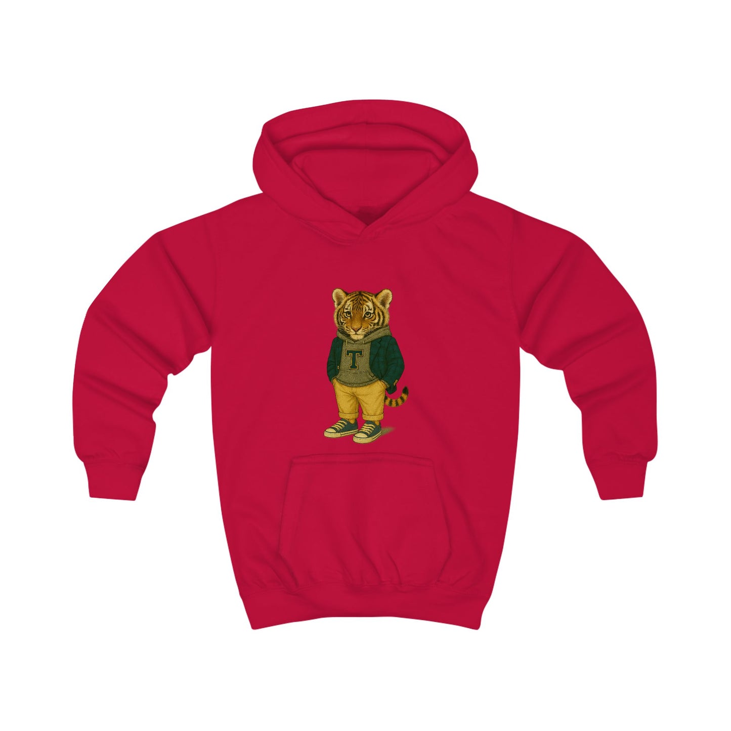 Kids Hoodie - Playful Graphic Cozy Warmth for Boys and Girls, Tiger Hoodie