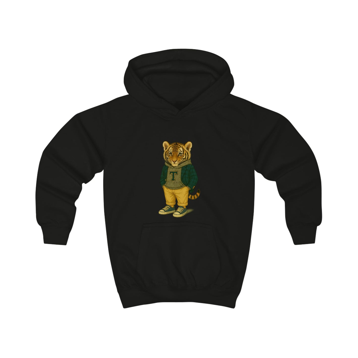 Kids Hoodie - Playful Graphic Cozy Warmth for Boys and Girls, Tiger Hoodie