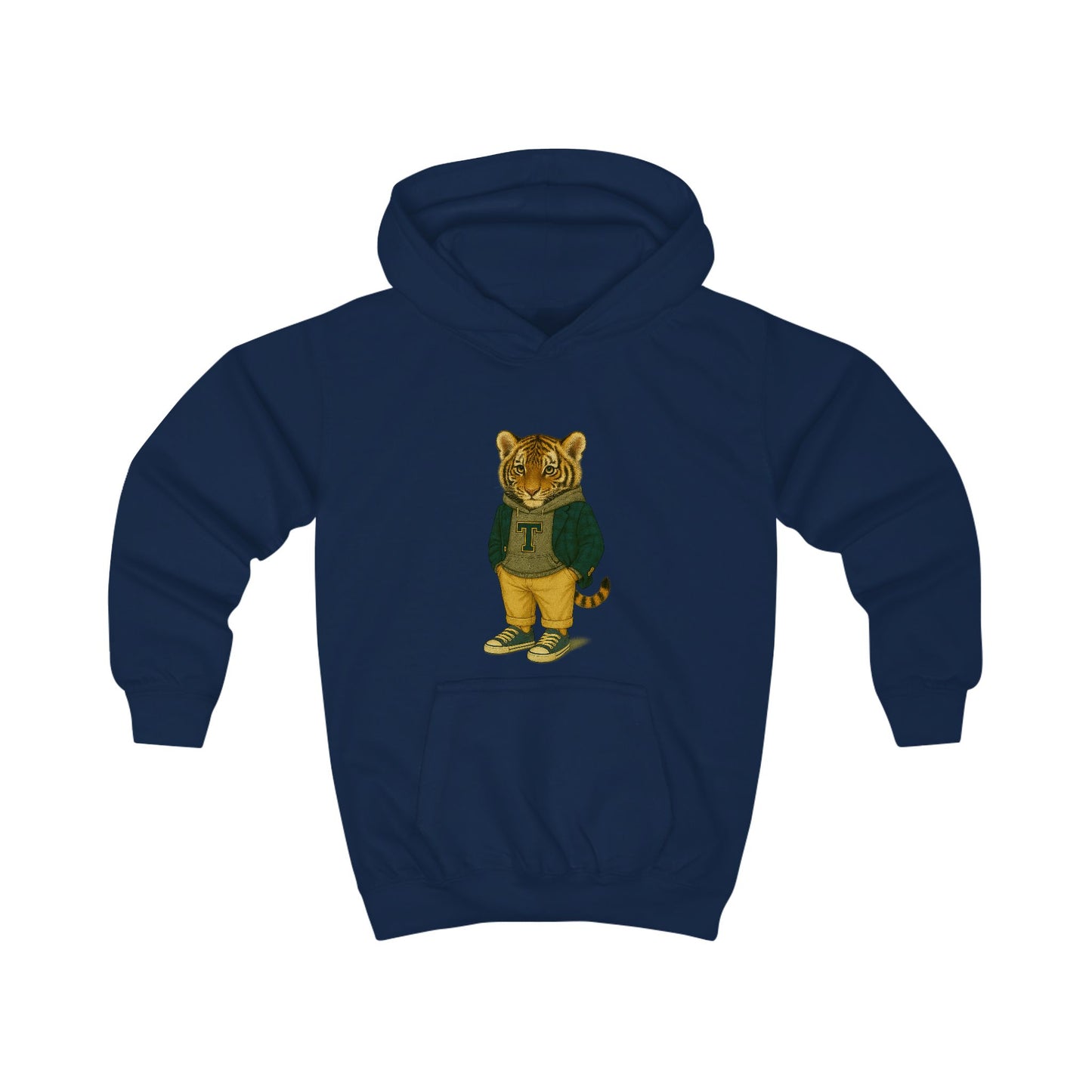 Kids Hoodie - Playful Graphic Cozy Warmth for Boys and Girls, Tiger Hoodie