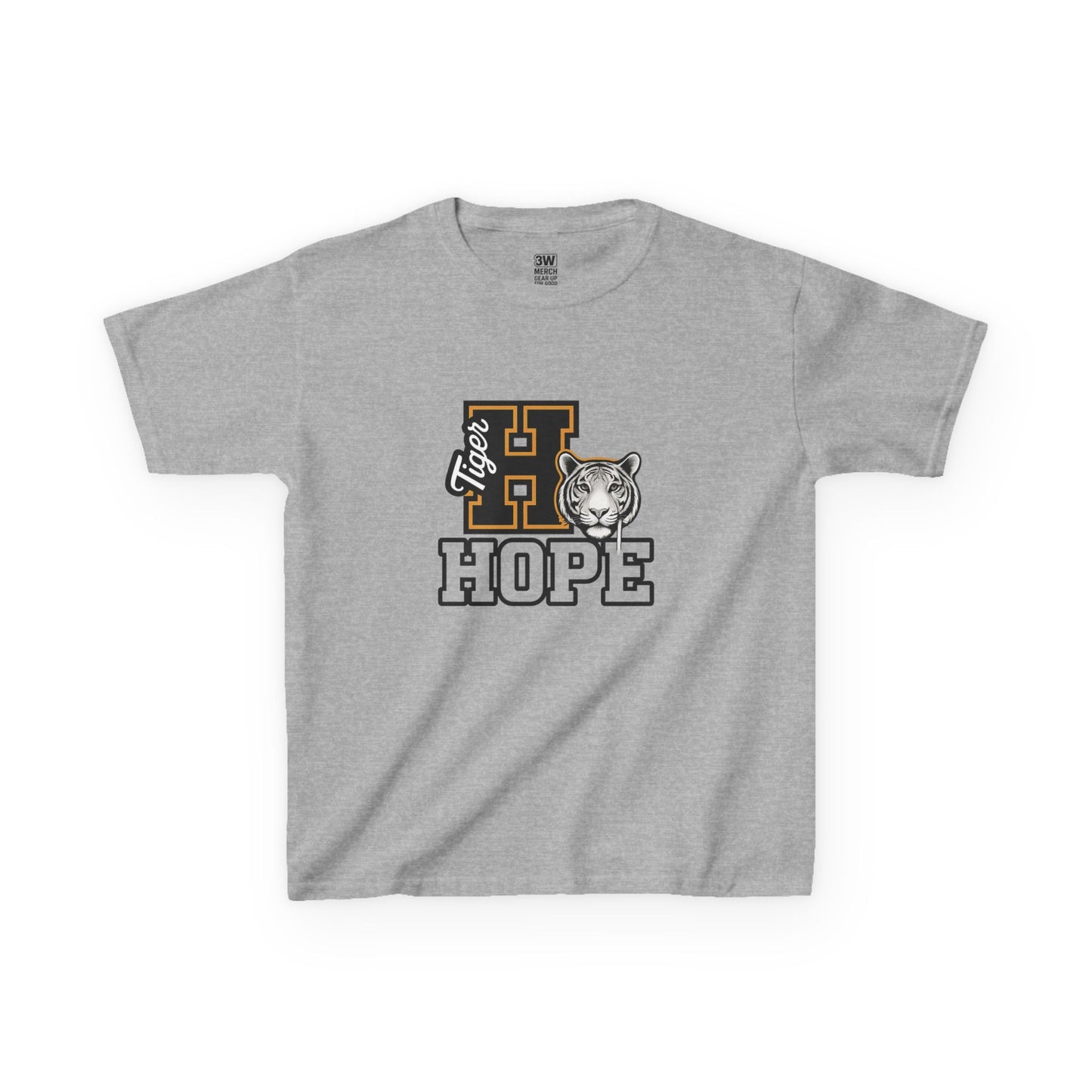 Tiger Hope Kids Tee, Fun Children's Shirt, Supportive Tiger Graphic Tee, Perfect for Birthdays, School Events, Youth Apparel