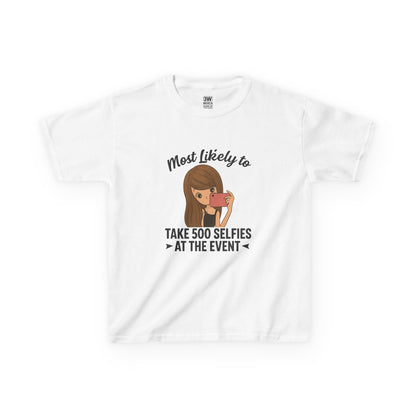 Kids Tee - Selfie Motivational Trendy Fun Design for Kids