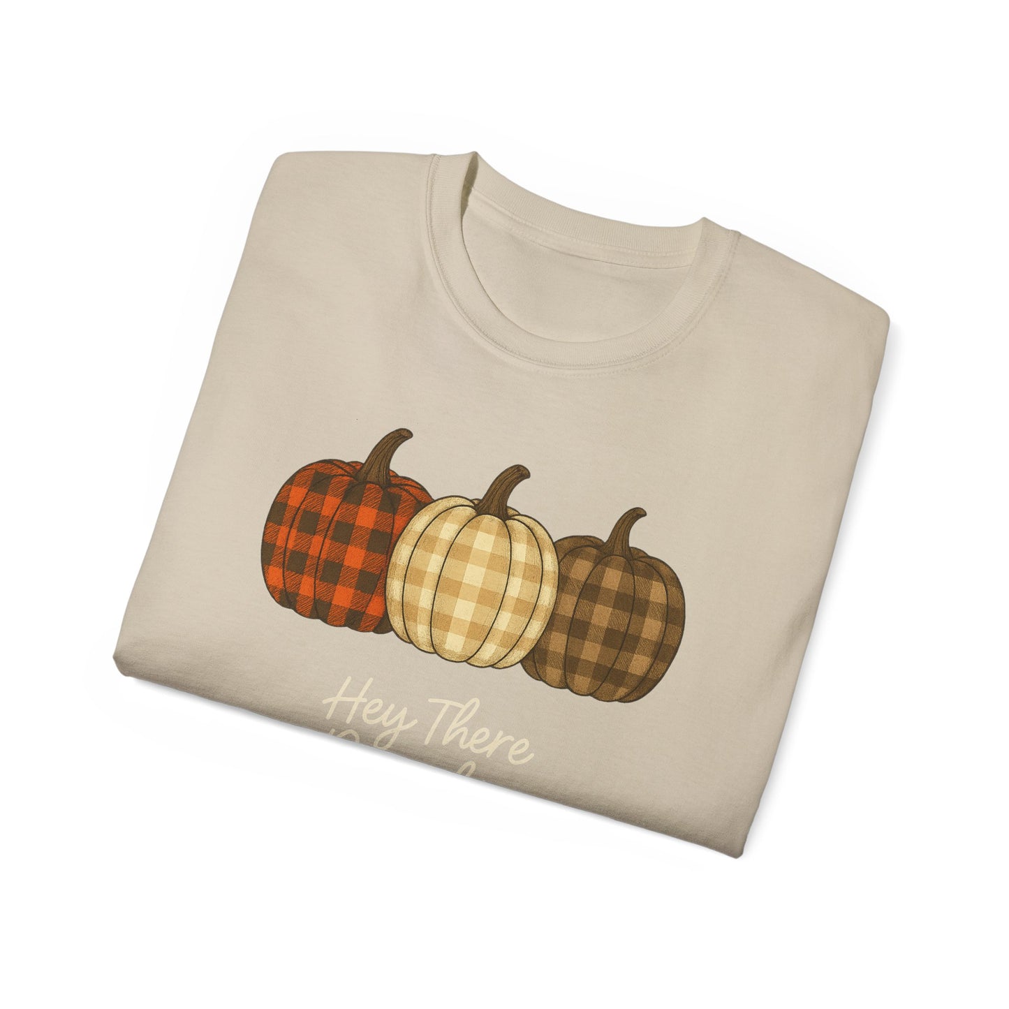 Customizable slogan Pumpkin T-Shirt | Plaid Pumpkin Fall Tee 🍂 | Cute Autumn Outfit | Cozy Fall Shirt | Pumpkin Patch Top | Trending Fall Aesthetic 2025