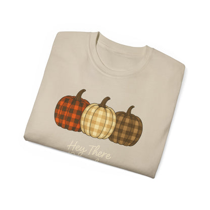 Customizable slogan Pumpkin T-Shirt | Plaid Pumpkin Fall Tee 🍂 | Cute Autumn Outfit | Cozy Fall Shirt | Pumpkin Patch Top | Trending Fall Aesthetic 2025