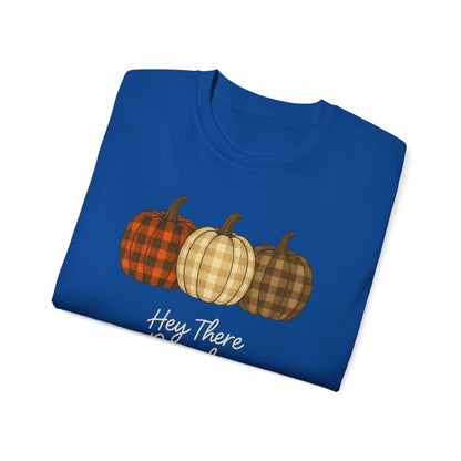 Customizable slogan Pumpkin T-Shirt | Plaid Pumpkin Fall Tee 🍂 | Cute Autumn Outfit | Cozy Fall Shirt | Pumpkin Patch Top | Trending Fall Aesthetic 2025