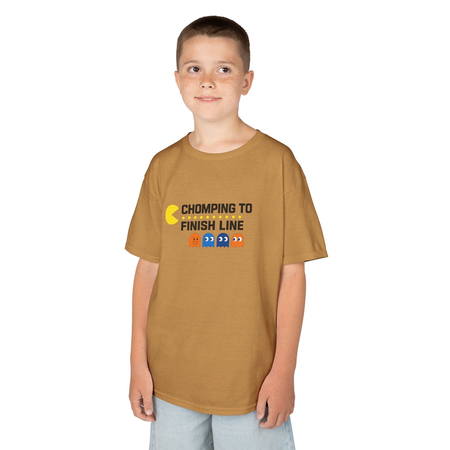 Pac-Man Jog-A-Thon T-Shirt | “Chomping to the Finish Line” Retro Game Tee | School Spirit Shirt | Custom Team & Class Shirt | Fun Run Fundraiser Shirt