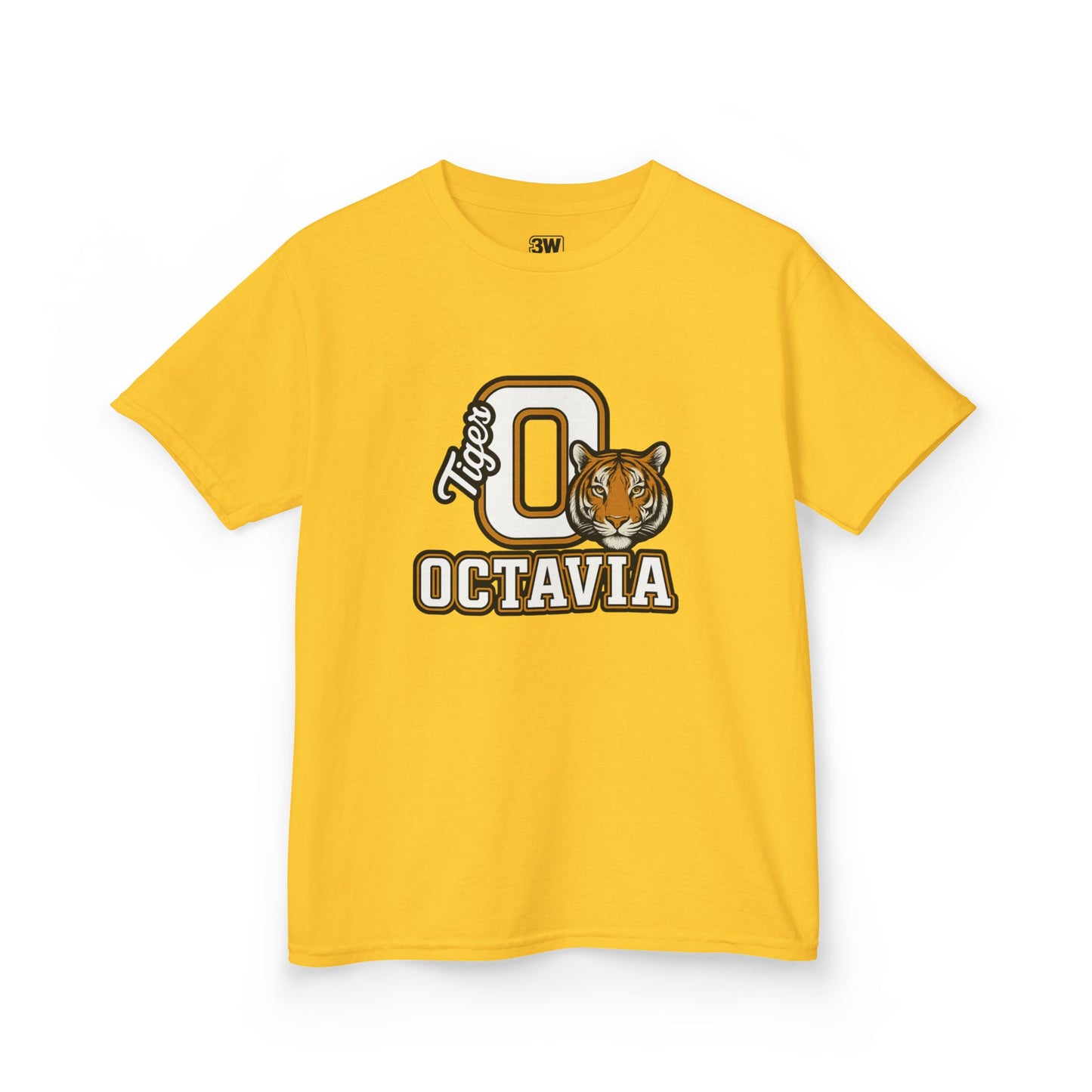 Personalized Tiger Mascot T-Shirt – Custom Name Varsity Style School Spirit Tee, Sports Team Pride Shirt, Gift for Kids & Adults