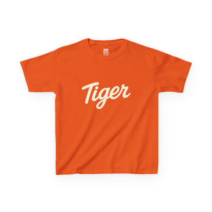 Tiger Kids Heavy Cotton Tee - Fun Kids T-Shirt, Birthday Gift, Animal Lover Apparel, Everyday Wear, Nature Enthusiast Shirt