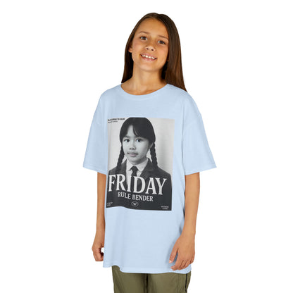 Custom “Friday Rule Bender” T-Shirt — Personalized Face Tee | Dark Academia Kawaii | Aesthetic Y2K Outfit | Halloween Cute Creepy Vibes | Custom Day of the Week Shirt