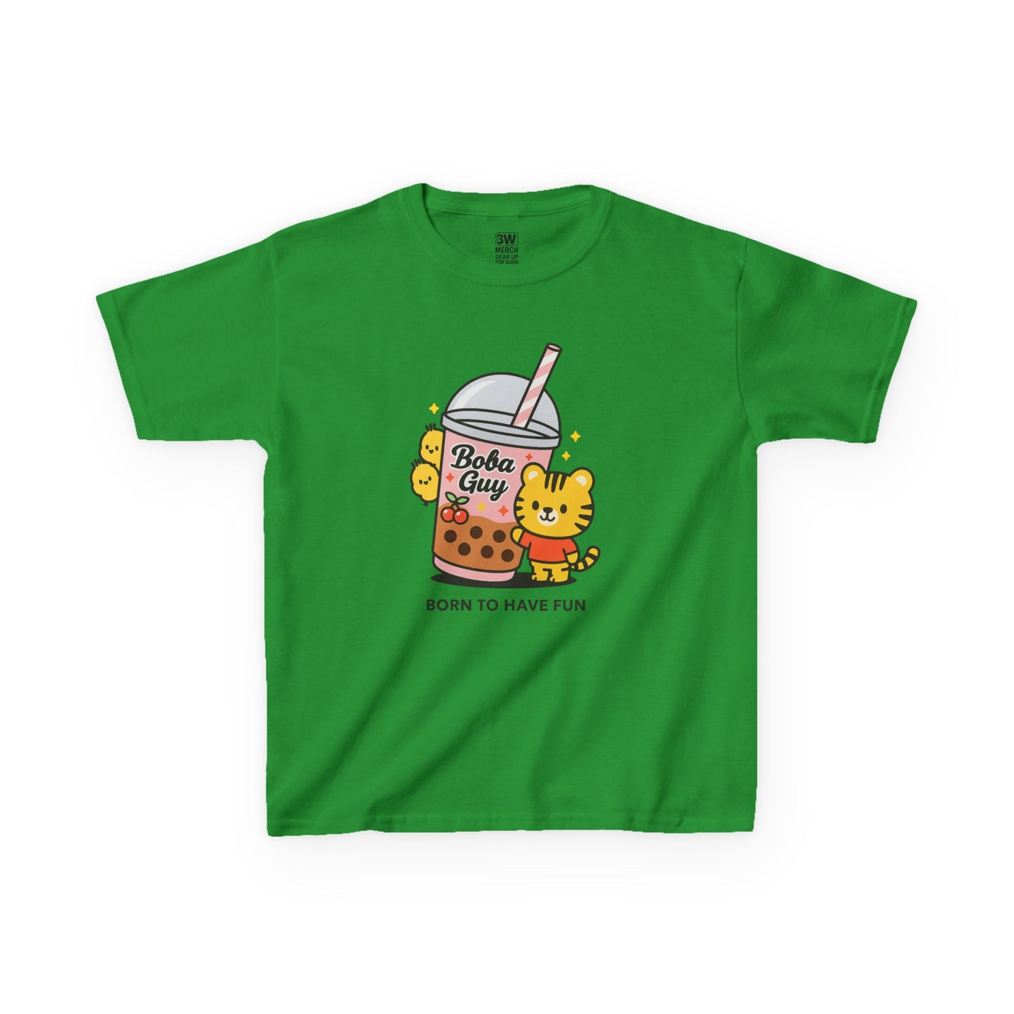 Kids Tee - Kawaii Boba Girl Bubble Tea Shirt, Cute Bear T-Shirt for Trendy Kids 2025