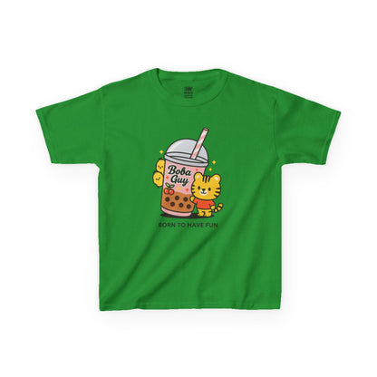 Kids Tee - Kawaii Boba Girl Bubble Tea Shirt, Cute Bear T-Shirt for Trendy Kids 2025