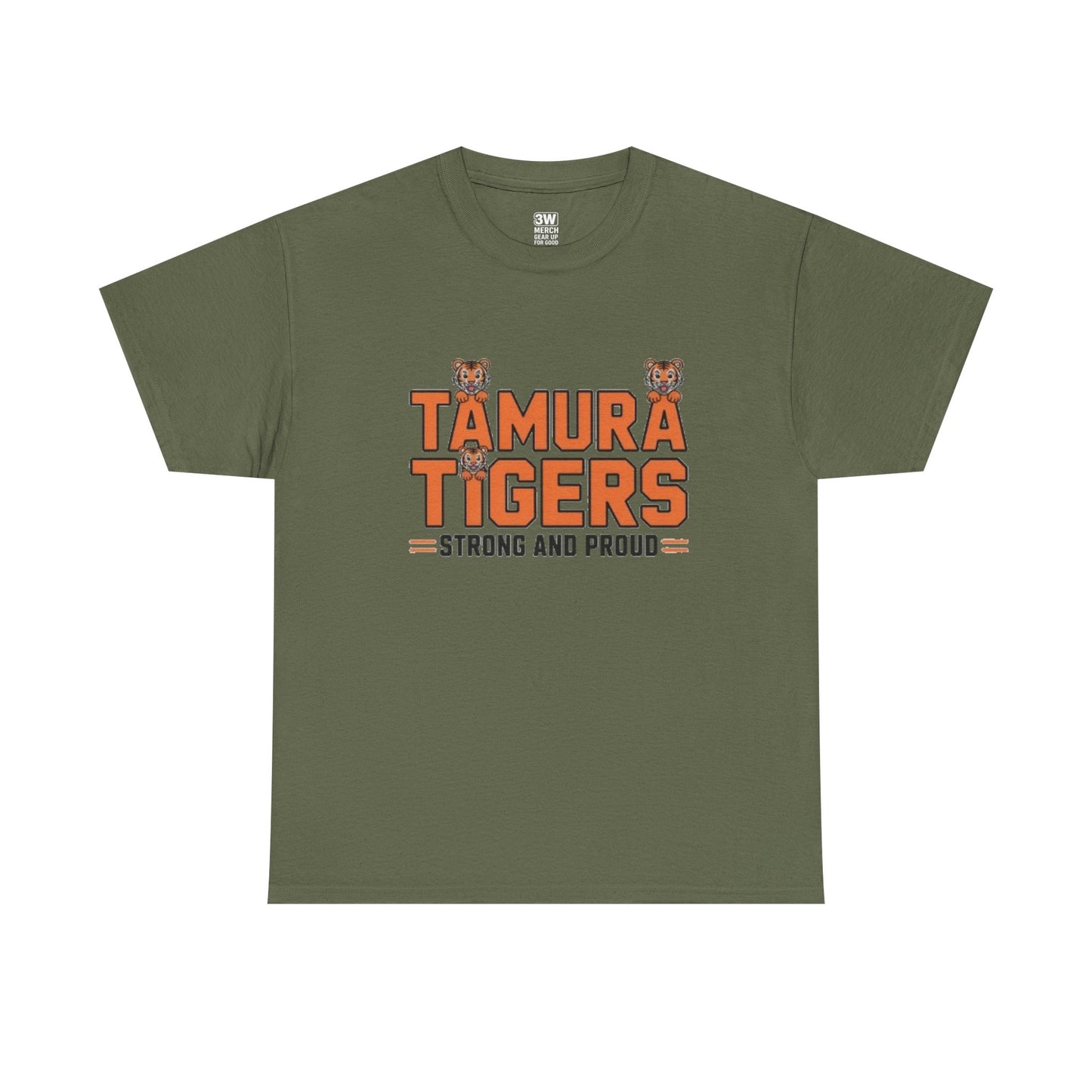 Adult Tiger Print Unisex Tee - Tamura Tigers Design