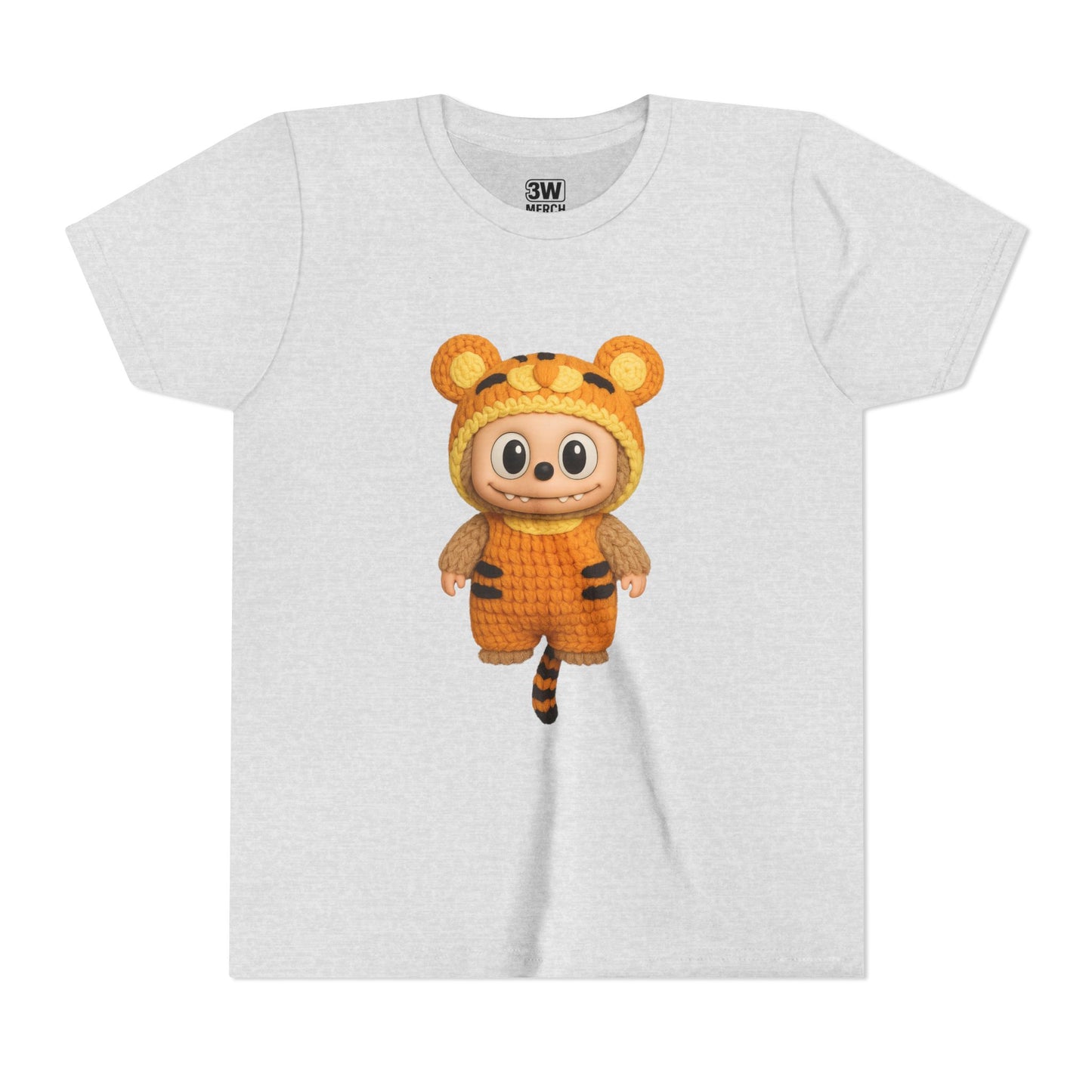 Cute Tiger-Inspired Youth Tee, Kids Animal T-Shirt, Fun Playwear, Gift for Birthdays, Woodland Adventure