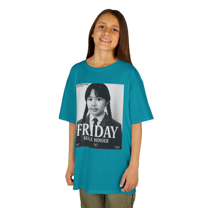 Custom “Friday Rule Bender” T-Shirt — Personalized Face Tee | Dark Academia Kawaii | Aesthetic Y2K Outfit | Halloween Cute Creepy Vibes | Custom Day of the Week Shirt