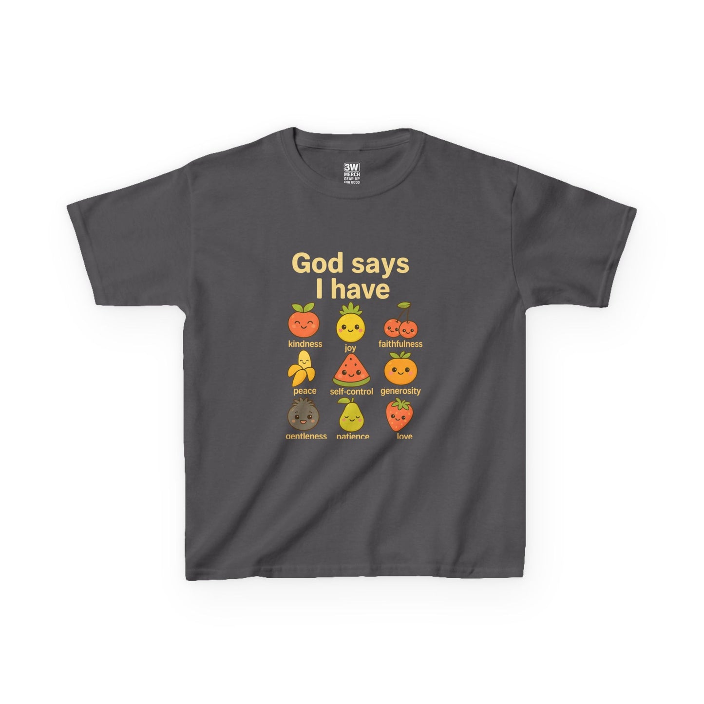 God Says I Have Toddler T-Shirt, Cute Kids Tee, Fun Fruit Design, Christian Apparel, Birthday Gift, Summer Wear