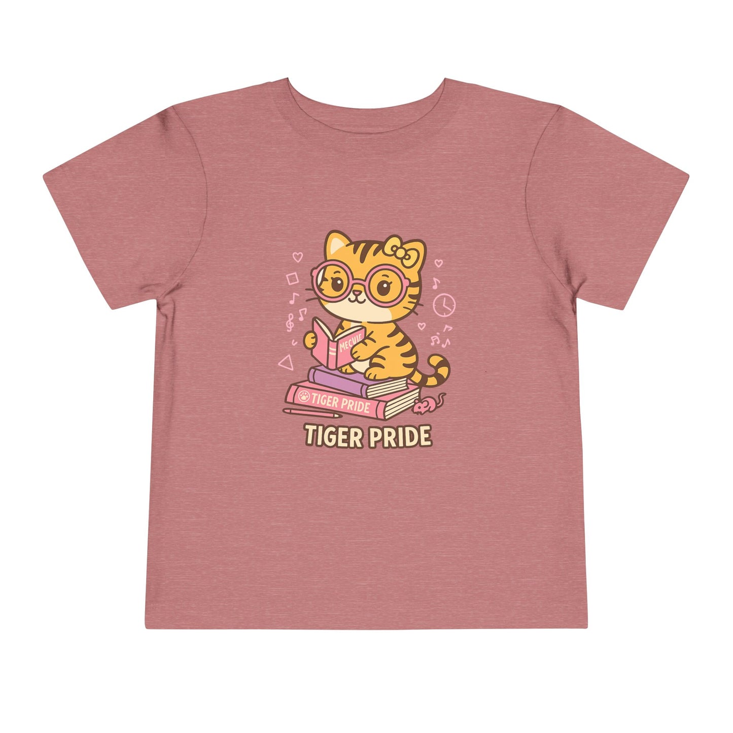 Cute Tiger Pride Toddler Tee, Kids' Short Sleeve Shirt, Animal Lover Gift, Back to School, Birthday Celebration