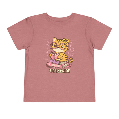 Cute Tiger Pride Toddler Tee, Kids' Short Sleeve Shirt, Animal Lover Gift, Back to School, Birthday Celebration