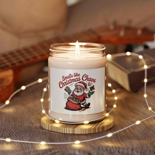 Smells Like Christmas Chaos Soy Candle — 9oz Holiday Scented Jar