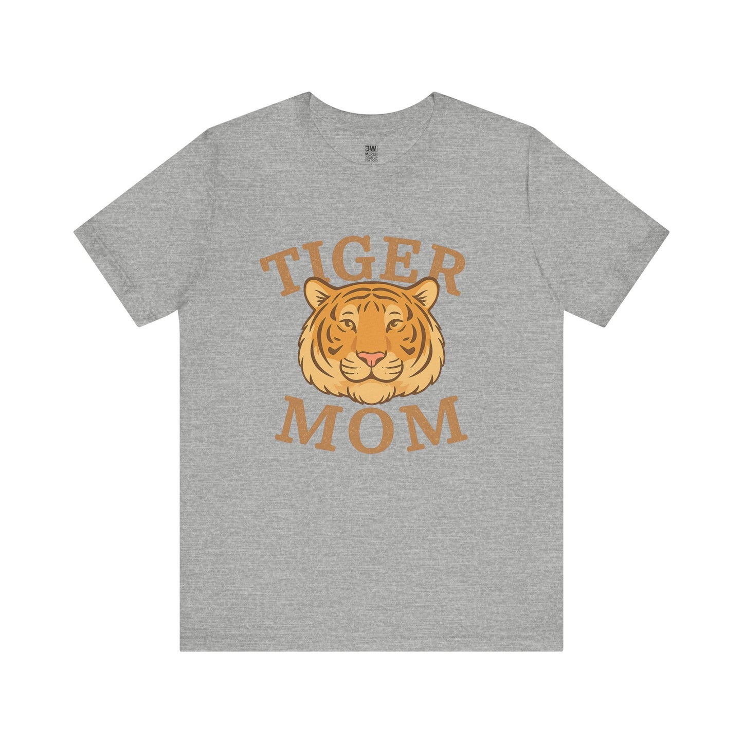 Tiger Mom Short Sleeve Tee, Unisex T-Shirt for Moms, Gift for Mother's Day, Casual Wear, Trendy Animal Tee