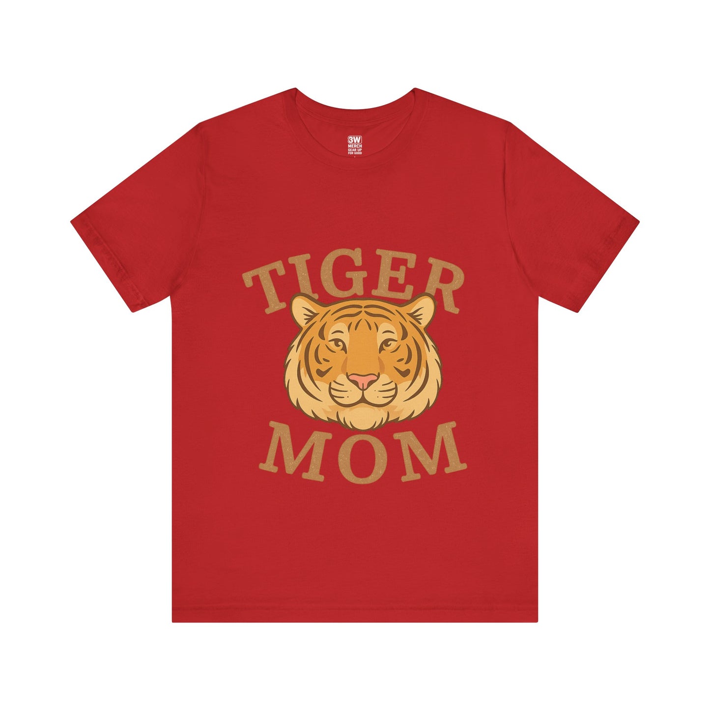 Tiger Mom Short Sleeve Tee, Unisex T-Shirt for Moms, Gift for Mother's Day, Casual Wear, Trendy Animal Tee