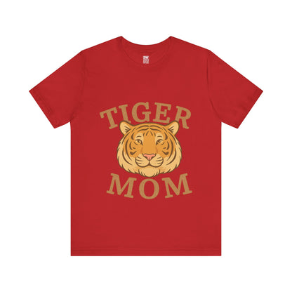Tiger Mom Short Sleeve Tee, Unisex T-Shirt for Moms, Gift for Mother's Day, Casual Wear, Trendy Animal Tee
