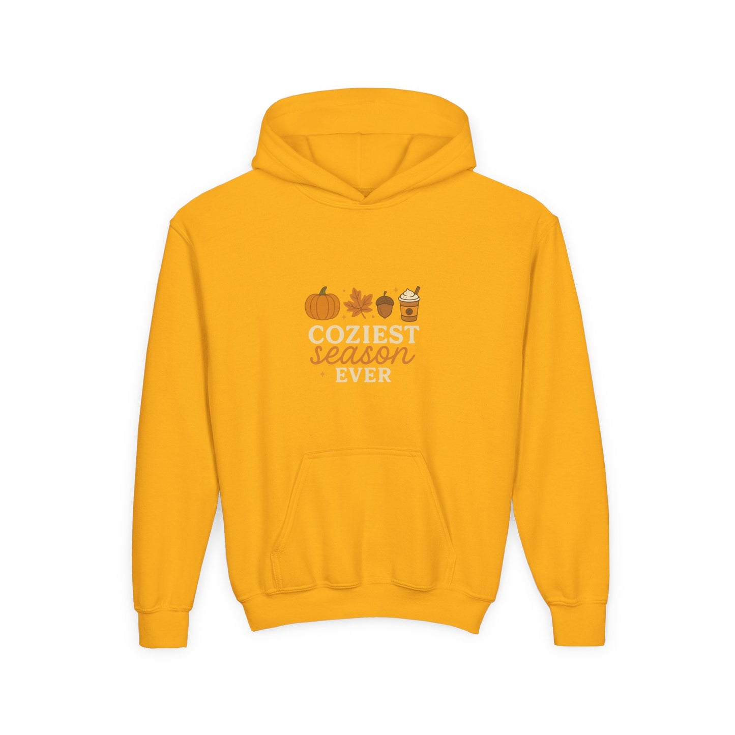 Coziest Season Ever Hoodie • Fall Pumpkin Autumn Sweatshirt • Cozy Aesthetic Hoodie for Kids
