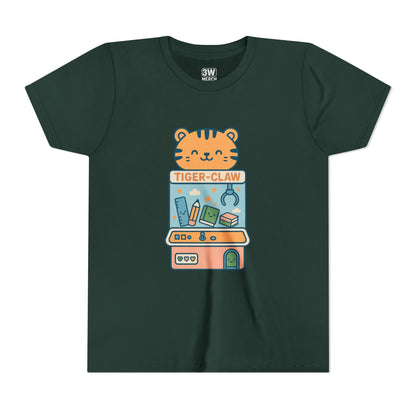 Cute Tiger-Claw Youth Tee - Fun Graphic T-Shirt for Kids, Playful Outfit, Birthday Gift, Animal Lover Shirt, Colorful Kids Apparel