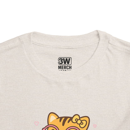 Cute Tiger Pride Toddler Tee, Kids' Short Sleeve Shirt, Animal Lover Gift, Back to School, Birthday Celebration