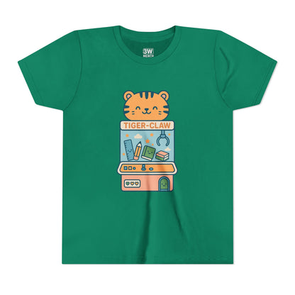 Cute Tiger-Claw Youth Tee - Fun Graphic T-Shirt for Kids, Playful Outfit, Birthday Gift, Animal Lover Shirt, Colorful Kids Apparel