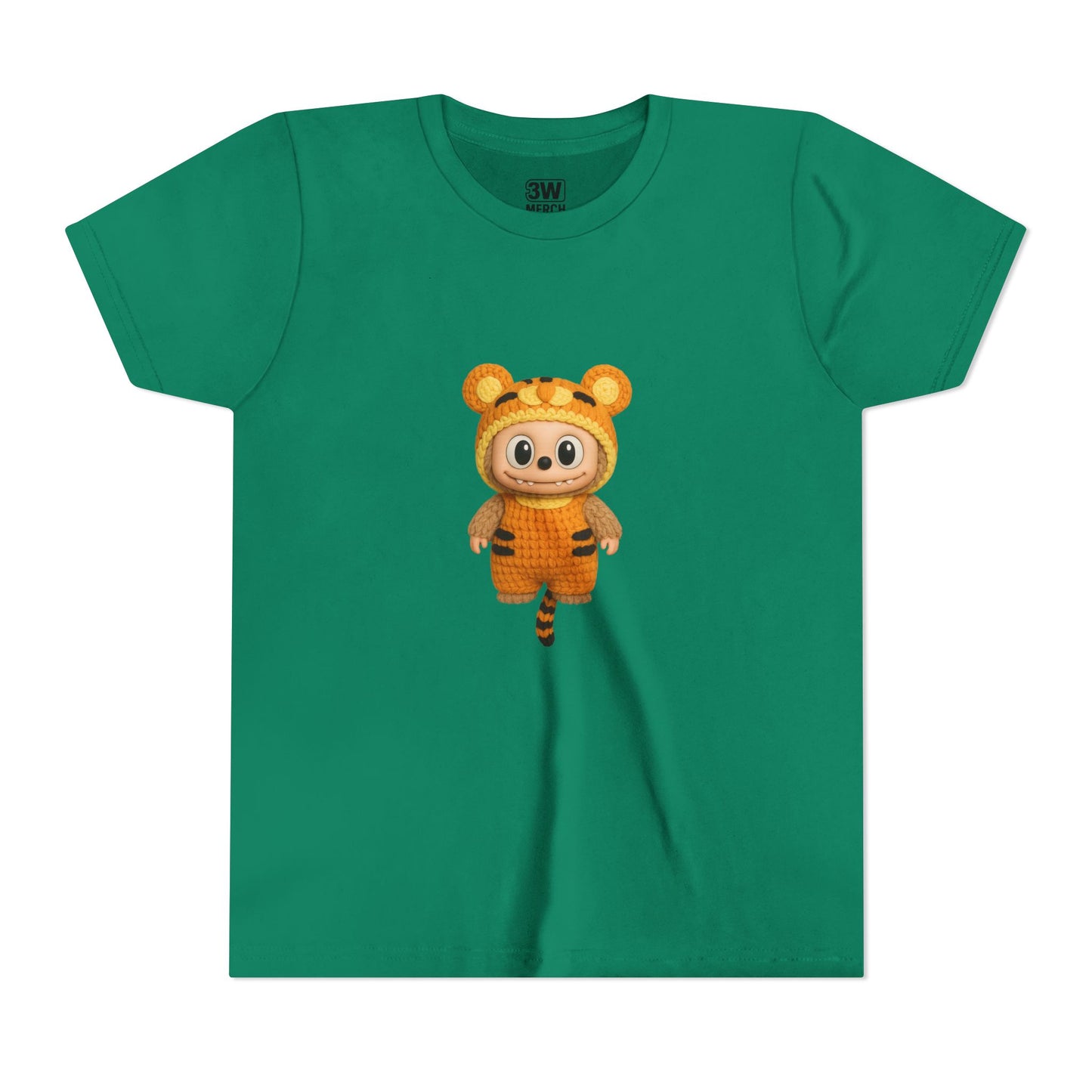 Tiger-Inspired Labooboo Youth Tee, Kids Animal T-Shirt, Fun Playwear, Gift for Birthdays, Woodland Adventure, Back-to-School, Halloween