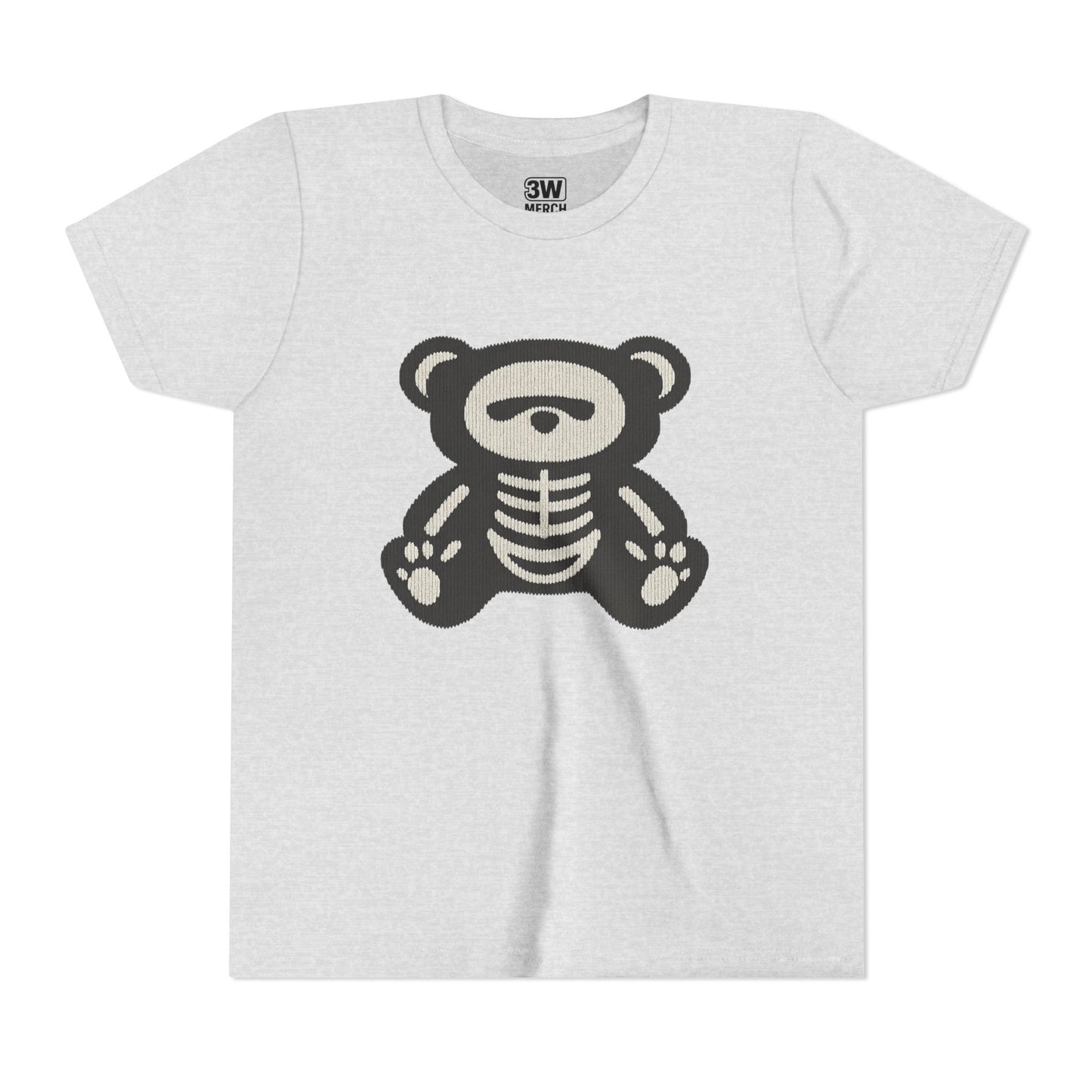 Kids Tee Teddy Bear Skeleton Gothic Halloween Shirt