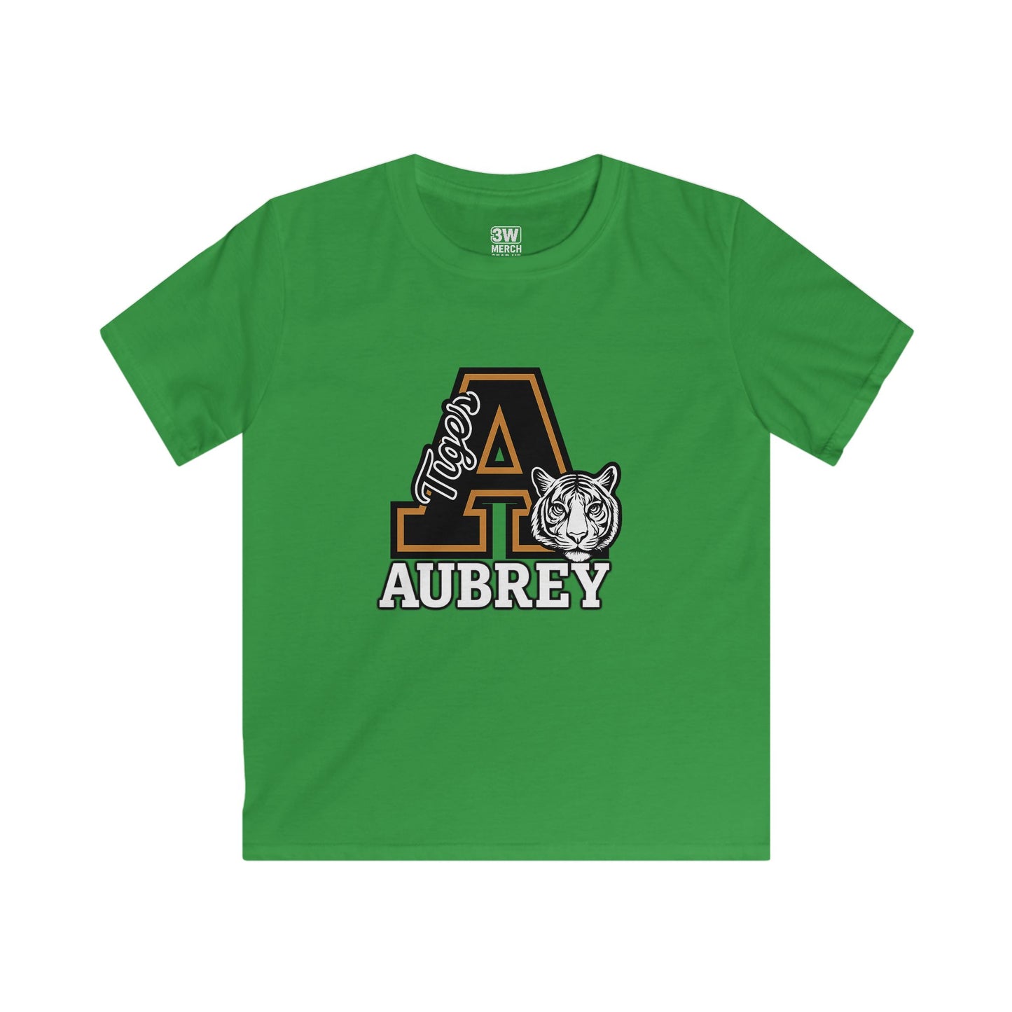 Kids Tee - Personalized Custom Tigers School Mascot Spirit Soft Style Tee for Back to School